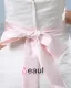 Ruffle Handmade Flower Belt Sweetheart Satin Tulle Mermaid Wedding Dress