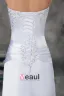 Charmeuse Paillettes Sweetheart Les Trains Tribunal Robe De Mariée Fourreau