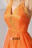 Soie Elastique Solide Elegant Comme Le Satin De Mousseline De Soie Spaghetti Sangles Longueur De Plancher Asymetrique Robe De Cocktail Sans Manches Dos Nu