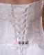 Satin Organza Beading Alskling Golv Langd Boll Klänning Bröllopsklänningar Brudklänning