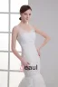 Tulle Applique Beading V Neck Court Train Mermaid Wedding Dress