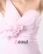Chiffon En Skulder Drapere Handlaget Blomst Gulv Lengde Brudepikekjoler