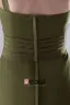 Fashion Chiffon Pleated Sloping Sleeveless Knee Length Bridesmaid Dress