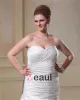Satin Ruffle Sweetheart Semi Cathedral Train Plus Size Bridal Gown Wedding Dresses