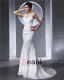 Elegant Longueur De Plancher De V Cou De Perles Satin Dentelle Femmes Robe De Mariée Sirène