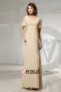 Petal Sleeve Floor Length V Neck Beading Pleat Chiffon Empire Mother Of The Bride Dress