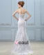Embroidery Beading Sequins Lace Up Back Satin Sheath Wedding Dress