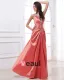 Beading Halter Neckline Floor Length Pleated Taffeta Woman Evening Dress