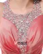 Beading Halter Neckline Floor Length Pleated Taffeta Woman Evening Dress