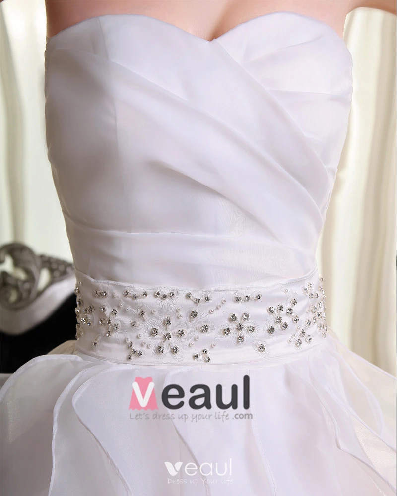 Ball Gown Sweetheart Sleeveless Beading Floor-Length Organza Plus Size  Dresses TPP0003060
