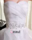 Organza Beading Ruffle Sweetheart Sleeveless Cathedral Train Ball Gown Wedding Dresses