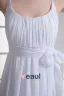 Sweetheart Beading Pleated Floor Length Chiffon Empire Wedding Dress
