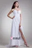 Sweetheart Beading Pleated Floor Length Chiffon Empire Wedding Dress