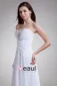 Sweetheart Beading Pleated Floor Length Chiffon Empire Wedding Dress