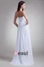 Sweetheart Beading Pleated Floor Length Chiffon Empire Wedding Dress