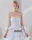 Satin Organza Applique Layered Sweetheart Cathedral Bridal Ball Gown Wedding Dress