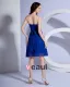 Kjaereste Chiffon Sash Knelange Brudepikekjoler