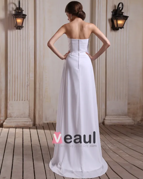En Mousseline A Volants Sweetheart Gaine Nuptiale Robe De Mariée De Robe