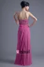 Elegant Longueur De Plancher Bretelles Perles Robe De Demoiselle D'honneur De Mousseline De Soie Plissee