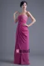 Elegant Longueur De Plancher Bretelles Perles Robe De Demoiselle D'honneur De Mousseline De Soie Plissee