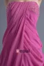 Elegant Longueur De Plancher Bretelles Perles Robe De Demoiselle D'honneur De Mousseline De Soie Plissee
