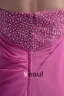 Elegant Longueur De Plancher Bretelles Perles Robe De Demoiselle D'honneur De Mousseline De Soie Plissee