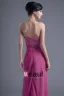 Elegant Longueur De Plancher Bretelles Perles Robe De Demoiselle D'honneur De Mousseline De Soie Plissee