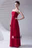 Volants Design Slim Etage Longueur Robe De Demoiselle D'honneur De Mousseline De Soie Sans Bretelles