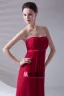Volants Design Slim Etage Longueur Robe De Demoiselle D'honneur De Mousseline De Soie Sans Bretelles