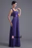 Beautiful Halter Floor Length Pleated Chiffon Bridesmaid Dress