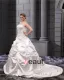 Satin Volants Perles Applique Bustier, Plus La Taille De Mariée Robes De Mariage De Robe