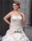 Satin Volants Perles Applique Bustier, Plus La Taille De Mariée Robes De Mariage De Robe