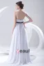 Fashion Chiffon Pleated Sleeveless Strapless Floor Length Bridesmaid Dress