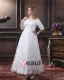 Lace V Neck Plus Size Bridal Gown Wedding Dresses