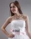 Charmante Ceinture De Satin Genou Longueur Robe De Demoiselle D'honneur Bustier