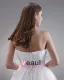 Charmante Ceinture De Satin Genou Longueur Robe De Demoiselle D'honneur Bustier