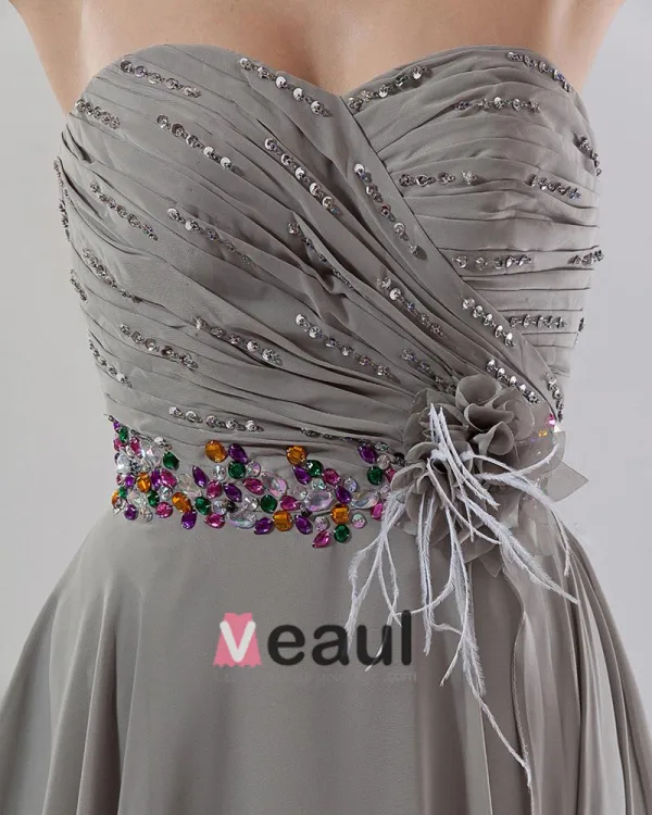 Empire Sweetheart Floor Length Chiffon Special Occasion Women's Celebrity Dress
