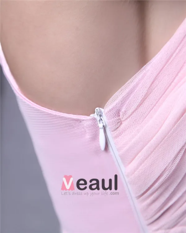 Elegant Garn Ruffle Plissert Blomst Skranende Asymmetrisk Lengde Kvinner Ballkjoler