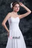 Sweetheart Etage Longueur Robe De Mousseline De Mariée Empire Plisse