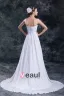 Sweetheart Etage Longueur Robe De Mousseline De Mariée Empire Plisse