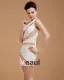 Sheath Chiffon Beading One Shoulder Mini Cocktail Dress