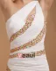 Sheath Chiffon Beading One Shoulder Mini Cocktail Dress