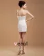 Sheath Chiffon Beading One Shoulder Mini Cocktail Dress
