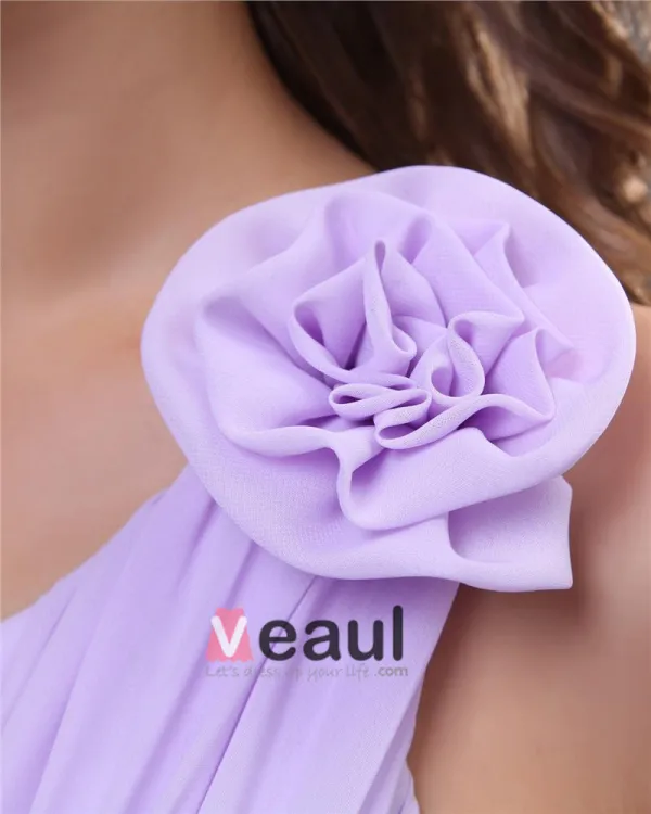 Elegant A-line One Shoulder Chiffon Floor Length Bridesmaid Dress Elegant A-line One Shoulder Chiffon Floor Length Bridesmaid Dress
