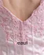 V Cou Applique Perles Etage Longueur Satin Robe De Mariée Fourreau