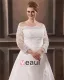 Mooie Off-the-shoulder Kathedraal Trein Taft Kant Grote Maten Bruidsjurken Trouwjurken
