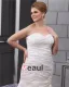 Satin Applique Chapel Plus Size Bridal Gown Wedding Dress
