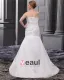 Satin Applique Chapel Plus Size Bridal Gown Wedding Dress