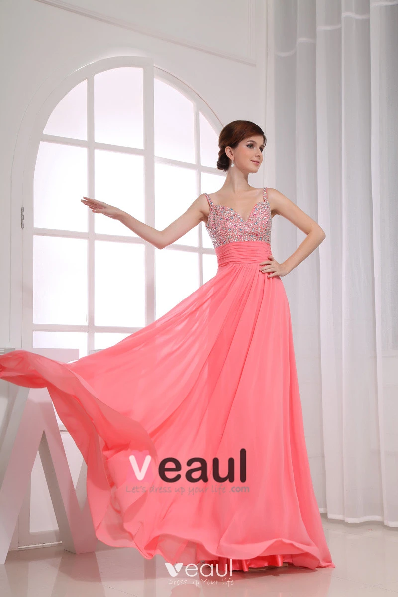 empire sweetheart floor length chiffon dress