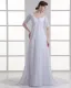 Chiffon Ruffle Sweetheart Court Train Empire Wedding Dress